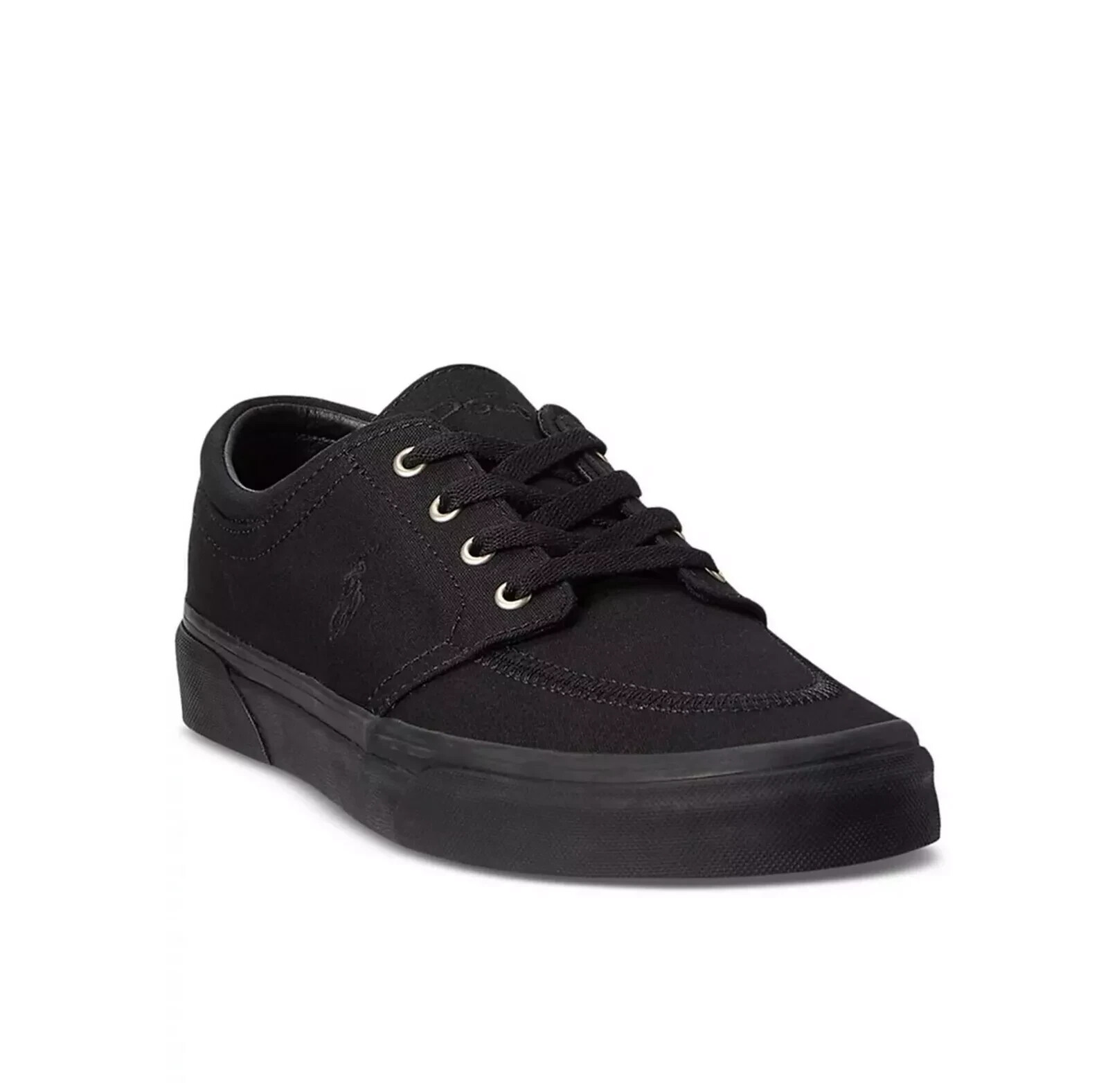 Sneakers Polo Ralph Lauren 11.5D Faxon in tela nera nere pony nuove con scatola
