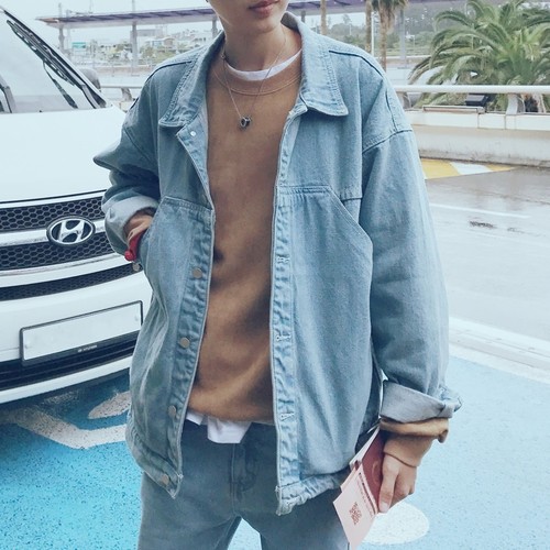 Retro Men Korean Style Casual Loose 
