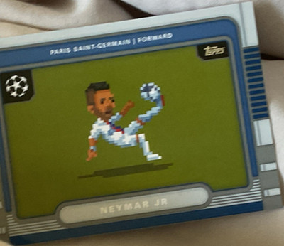 2020 Topps UEFA Neymar Jr 8-Bit Shots #8B-6 - Paris Saint-Germain Soccer