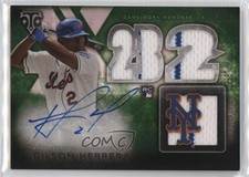 2015 Topps Triple Threads Emerald 6/50 Dilson Herrera #107 Auto 03ox