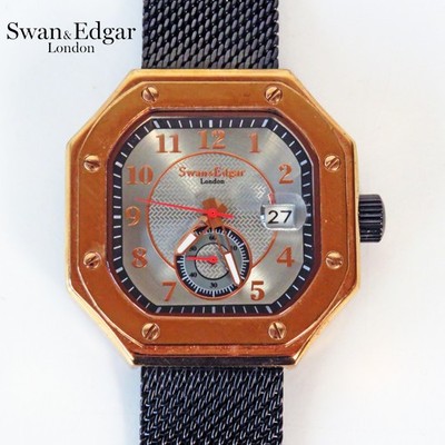 Swan & Edgar Limited Edition Quadrant Automatic Watch with Milanese Strap 9181