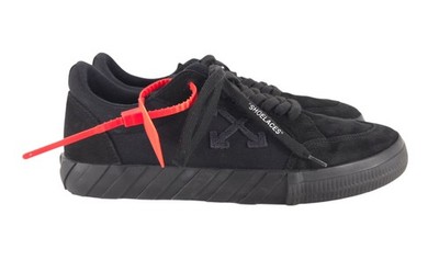 Off-White c/o Virgil Abloh Low Vulcanized Sneakers 12 EU 46 Mens Black