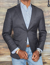 Suitsupply Napoli Zignone Italy Super 110's Dual Vent Working Cuffs Blazer 34R