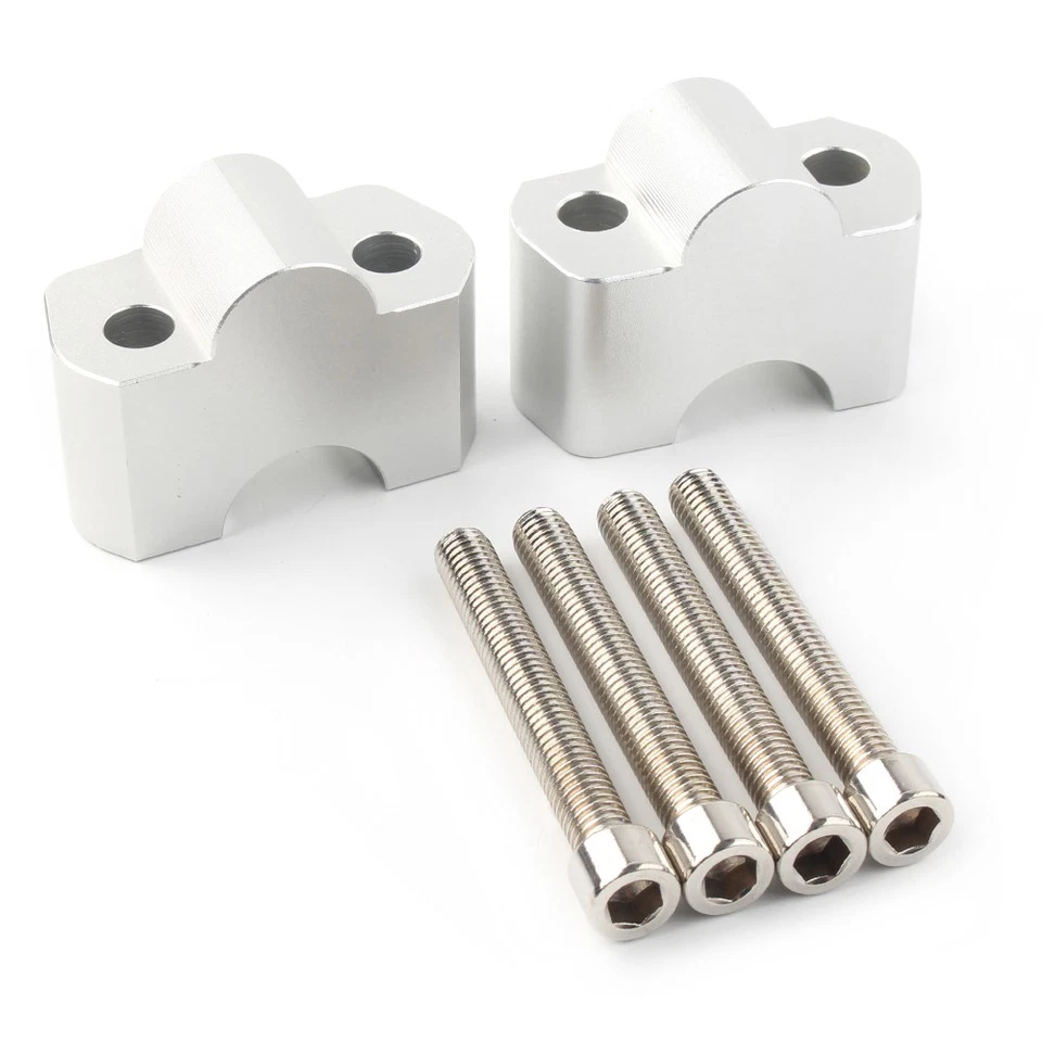 Extensión de manillar plateado elevador de manillar movido para BMW G310GS G310R 17-20 Foto 2 de 4