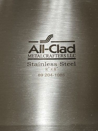 All-Clad Stainless Steel 8x8 Inch Square Covered Baking Pan w/ Lid E9019464 - Picture 11 of 15