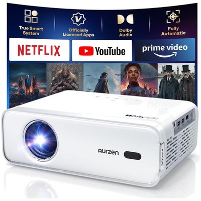 EAZZE D1 Smart Projector with WiFi and Bluetooth, Officially-Licensed APP, Au...