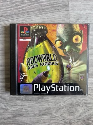 Oddworld: Abe's Exoddus PS1, PAL, USK 12, 1998, 2 Discs, Handbuch enthalten