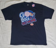 Dubble Bubble Gum Go Big Or Go Home Navy Blue T-Shirt Size Large / L