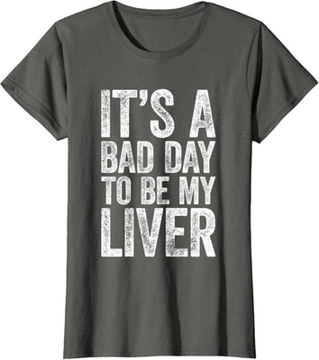 #ad #ad My Liver Is Having A Rough Day Drinking Humor Ladies#x27; Crewneck T Shirt $18.99