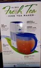 New Mr. Coffee Fresh Iced Tea Brewer Maker 3qt 3 Quart TM70 Blue Pitcher