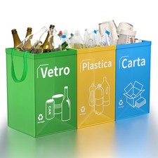 3 Borse Raccolta Differenziata 30L Contenitori Raccolta Differenziata Da Interno
