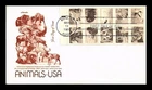 US COVER WILDLIFE BOOKLET PANE FIRST DAY ISSUE SCOTT 1889A ARTMASTER