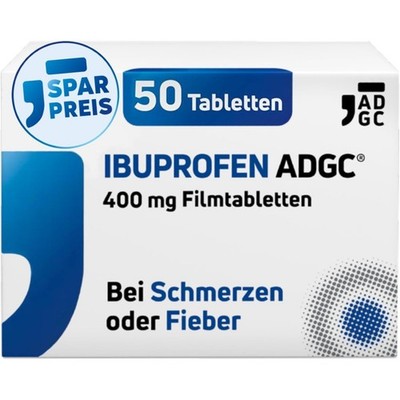 IBUPROFEN ADGC 400mg 10/20/50 Tabletten - gegen leichte bis mäßige Schmerzen