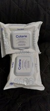 2 Coterie to go Wipes 99 Water BRAND NEW Sealed rravel si8