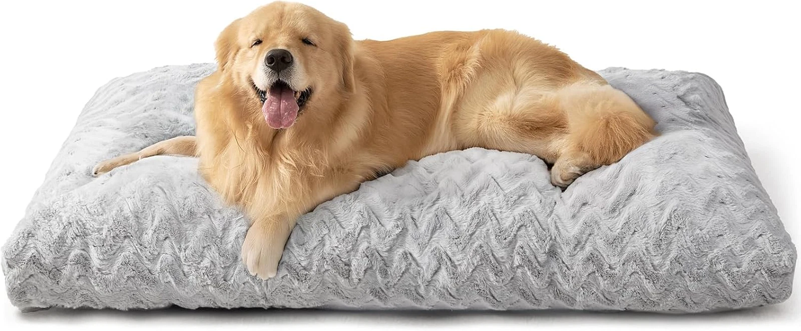 Washable Dog Crate Bed for Large Dogs, Fluffy Pet Kennel Pad Reversible for Dogg
