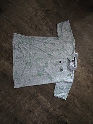 Rare Hawaii Out Of Bounds Ob Green WHITE MID PAC OWLS Flora Golf Polo Shirt L