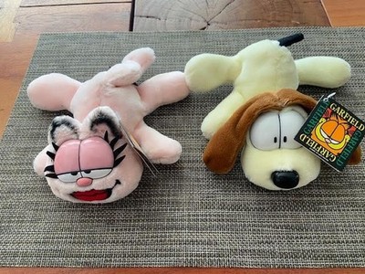 Garfield Plush Lot of 2 w/ Tags Odie and Arlene 6'' Fine Toy Bean Bag