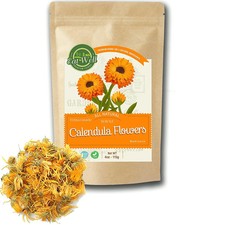 Edible Calendula Flowers 4 oz - Whole Dried Culinary Herb for Tea  Cooking