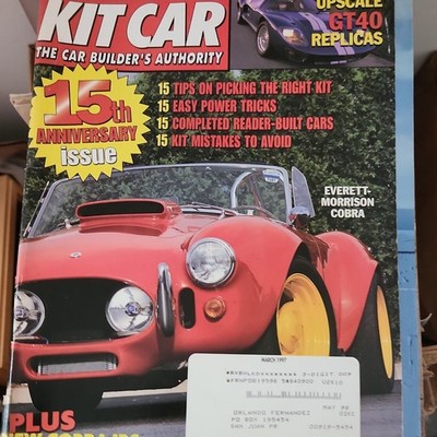 Kit Car 15th Anniversary Issue Everett Morrison Cobra March 1997 Magazine