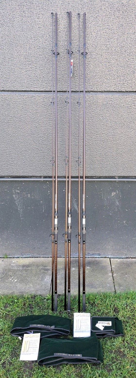 3 × Sportex FBC Carp 12,5 ft 3 lbs Karpfenruten NEU! 1. SERIE OVP Angelruten TOP