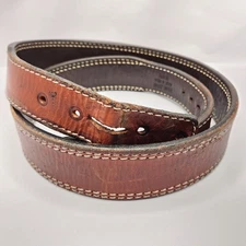 Western Ranger Belt Company Leather Cowboy 42 Made in India No Buckle