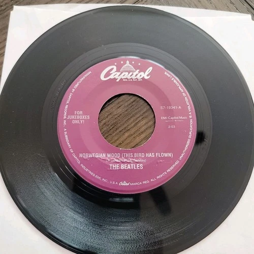 BEATLES - "Norwegian Wood / If I Needed Someone" - Jukebox 45  Vinyl  NM