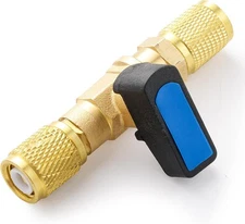1/4 SAE Female HVAC Control Valve Air Conditioner Ball Valve, 1/4 SAE Female Thr