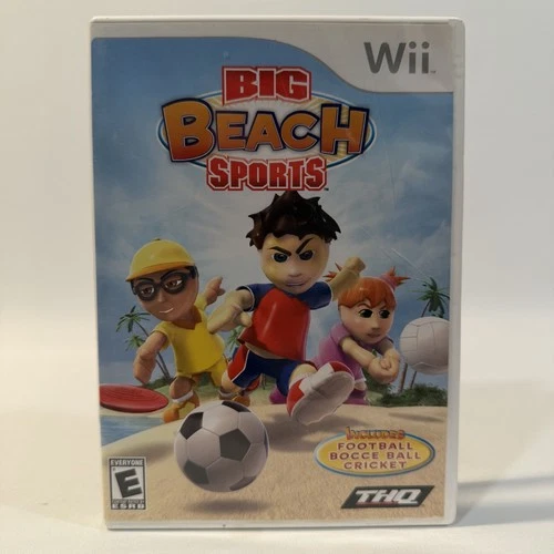 Big Beach Sports Nintendo Wii Party Sports Volleyball Frisbee Video Game CIB
