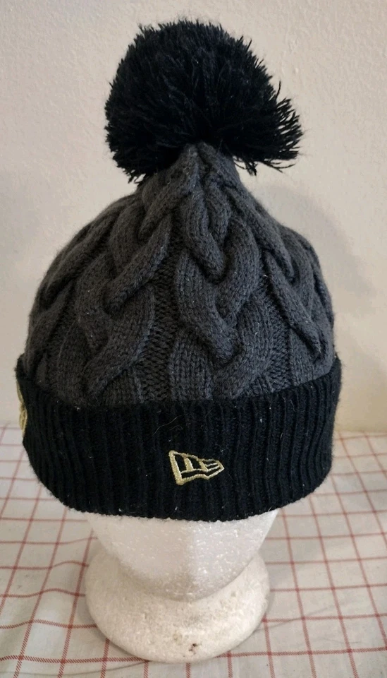 Green Bay Packers NFL Gorro Pom Invierno Gorra Sombrero Negro Gris Mujer Tejido Nueva Era Foto 2 de 4