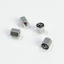 4pcs Silver Tire Valve Stem Caps Fit For Honda Dust Covers