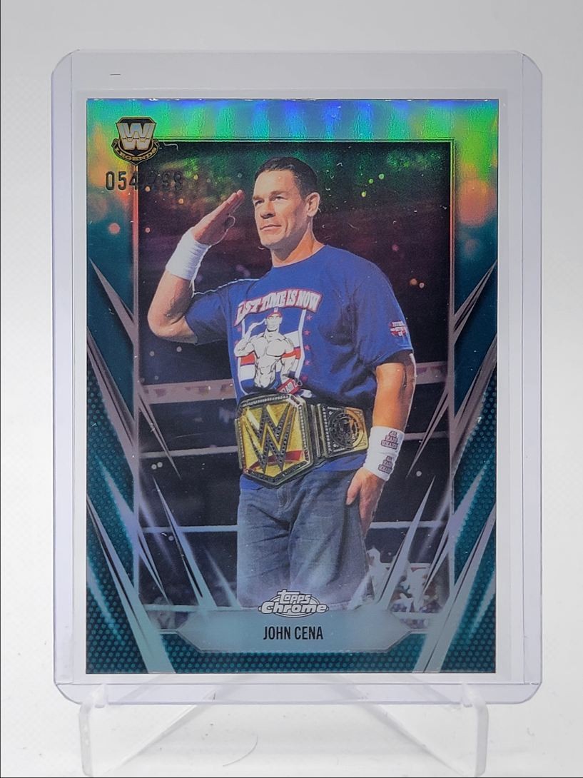 JOHN CENA 2026 TOPPS CHROME WWE LEGENDS AQUA REFRACTOR /299 Q4920