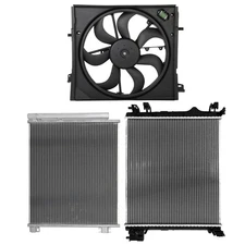 Electric Radiator Condenser Cooling Fan Kit For Nissan Rogue Sport 2017-2019