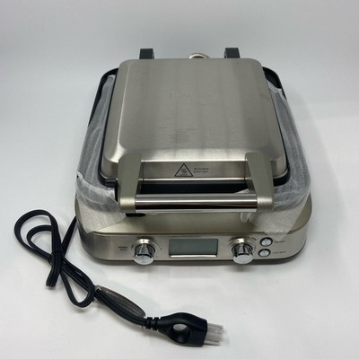 Breville Smart Waffle Pro 4-Slice Waffle Maker Silver