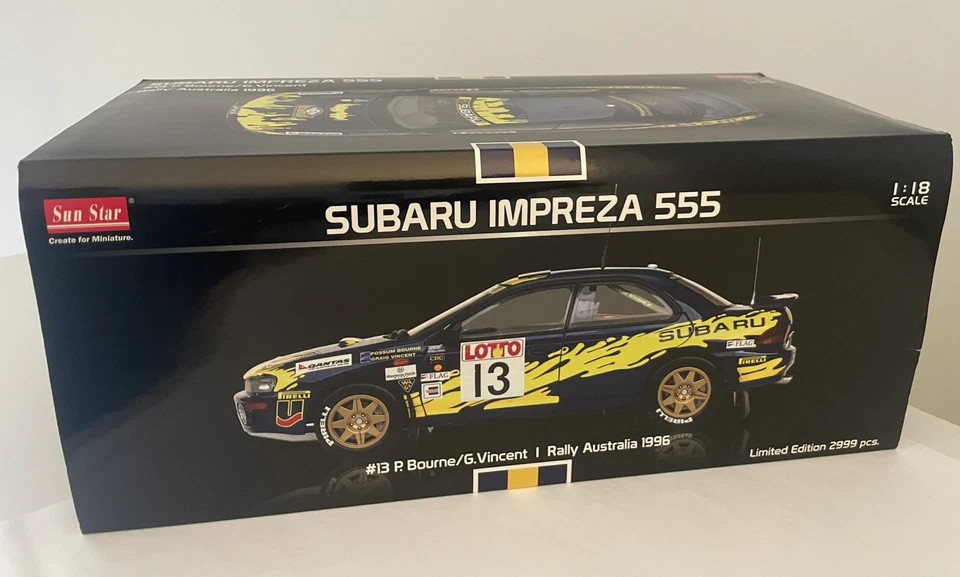 Sunstar Subaru Impreza 555 #13 RALLY Australia 1996 Ed. Lim. 2999 pcs 1/18 - Immagine 3 di 4