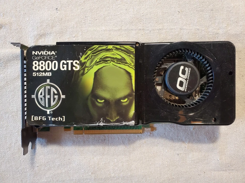 BFG NVIDIA GeForce 8800 GTS 512 MB GDDR3 SDRAM PCI Express 2.0 x16 Graphics - Image 2 of 4