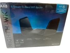 NIB Netgear Nighthawk AX8 Tri-Band 8-Stream AX6200 WiFi 6 Router (RAX78-100NAS)