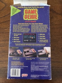 Galoob Game Genie Nintendo NES Game Cartridge Adapter Gold CIB W/Codebook Nice!
