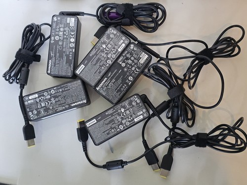 Restposten 5x Lenovo ThinkPad 45W Laptop Ladegerät Netzteil eckig gelb USB Power