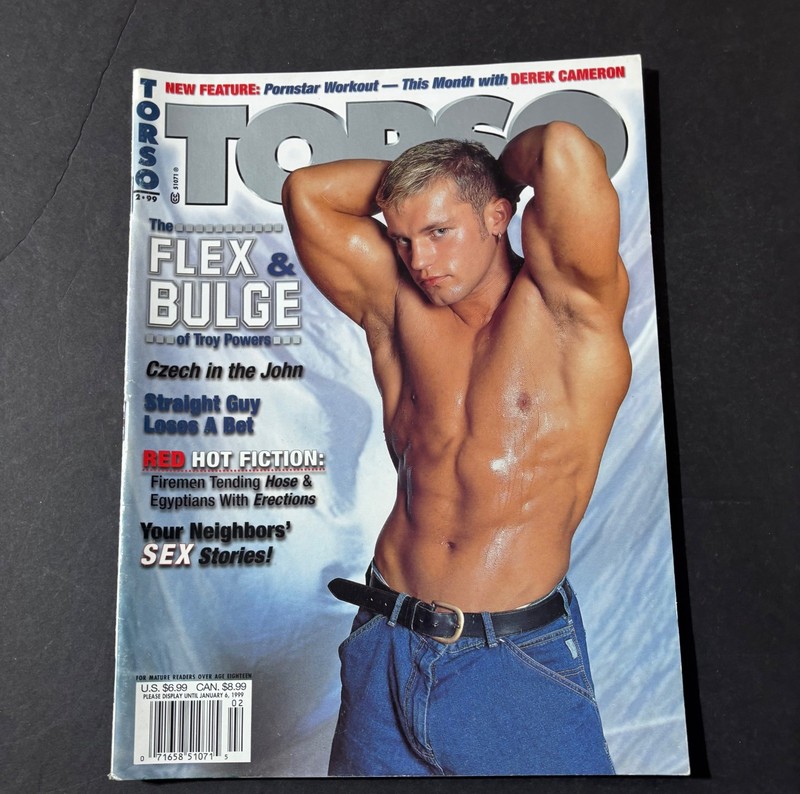 VINTAGE TORSO MAGAZINE FEBRUARY 1999 GAY INTEREST