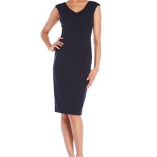 Ivanka Trump Secret Weapon Dress Sheath Knee Length Cap Sleeves Black Size 10