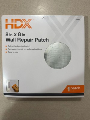 LOT OF 12 HDX Self-Adhesive Wall Repair Patches 8''x8''