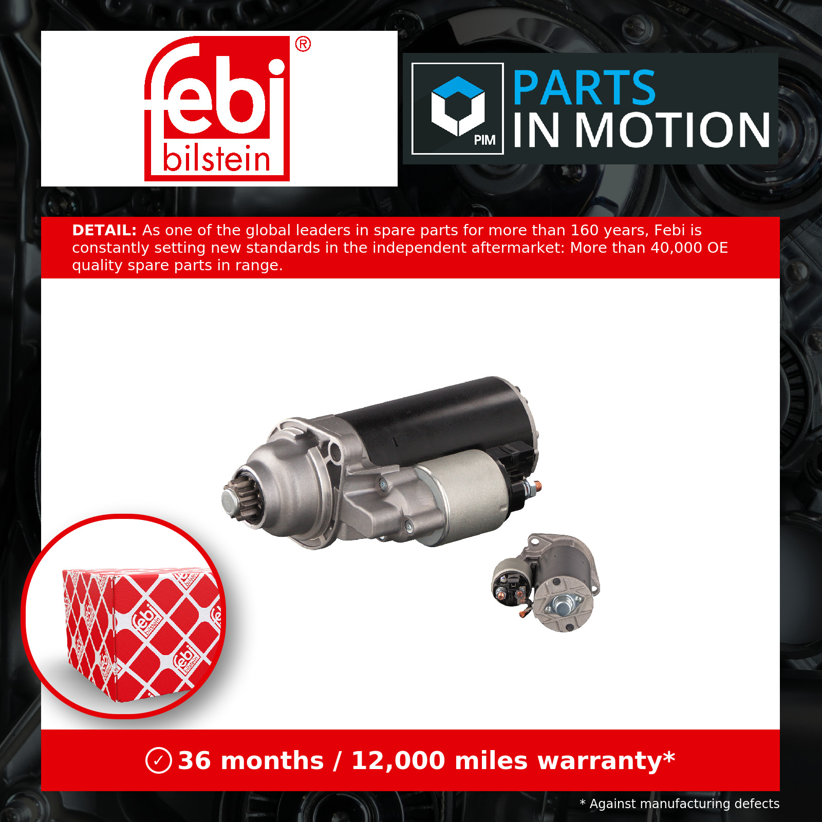 Starter Motor fits SEAT IBIZA 6K1, 6L1 1.4D 1.9D 96 to 09 02A911023R 02A911024 - Image 6