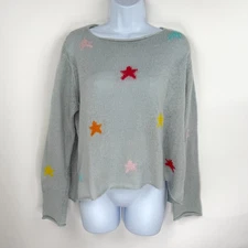 Wooden Ships Paola Buendia Sweater S/M Stars Pullover Mohair