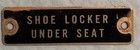 Pullman Railroad Company Shoe Locker Under Seat  Metal Sign — photo 1