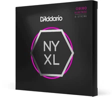 D'Addario NYXL0980 Nickel Wound 8-S Electric Guitar Strings, Super Light, 09-80