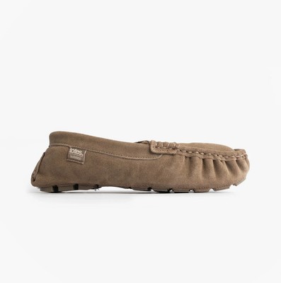 Totes Isotoner Suede Herren Wildleder Leder Slipper Sand Mokassin Slipper