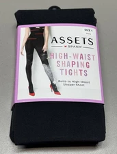 Assets by Spanx High-Waist shaping Tights black Sz 1 (95-125 Lbs)