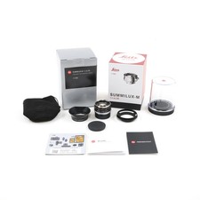 LEICA 35MM F1.4 SUMMILUX-M BLACK CLASSIC STEEL RIM RE-ISSUE  BOX 11300 5676