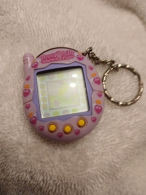 Tamagotchi Bandai Hearts w/ Halo & Angel Wings Connection 2004 V3 Pink Purple