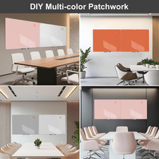 Glass Dry-Erase Board - 36 X 24 Inches Wall Mounted Whiteboard with Magnetism...